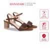 Giày Sandal Nữ Cao Gót 5cm_7cm Hanatabi Quai 1 Xếp Mũi Vuông HậuC Đế TA Bigsize (35-41) Mã HNSDG5F896