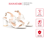 Giày Sandal Nữ Cao Gót 7cm Hanatabi Quai Ngang Hậu Khóa Sau Đế TA Bigsize (35-41) Mã HNSDG7F1236