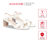 Giày Sandal Nữ Cao Gót 5cm_7cm Hanatabi Quai Chéo Mũi Vuông Hậu C Đế TA Bigsize(35-41) Mã HNSDG5F902
