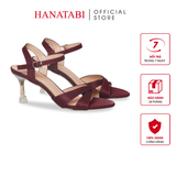 Giày Sandal Nữ Cao Gót Nhọn Mika 7cm Hanatabi Quai Chéo Hậu C Đế TA Bigsize (35-41) Mã HNSDG57F1236