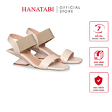 Giày Sandal Nữ Đế Xuồng Siêu Nhẹ 5cm Hanatabi Quai Ngang Hậu Thun Bigisze (35-41) Mã HNSDG5F1260
