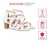 Giày Sandal Nữ Cao Gót 5cm_7cm Hanatabi QuaiĐan Khóa Kéo ĐếTA Cao Cấp Bigsize (35-41) Mã HNSDK7F1034