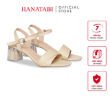 Giày Sandal Nữ Cao Gót Mika 5cm_7cm Hanatabi Quai 1 Xếp Mũi Vuông Đế TA Bigsize (35-41) Mã HNSDG885