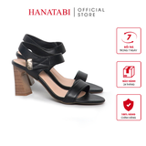 Giày Sandal Nữ Gót Cao 7cm Hanatabi Quai Ngang Hậu Xé Trước Có Khóa Đế TA Chống Trượt Bigsize (35-41) Mã HNSDG7F1179
