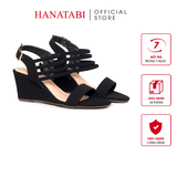 Giày Sandal Nữ Đế Xuồng TA Chống Trượt Cao 7cm Hanatabi Quai Ngang Hậu Thun (35-39) Mã HNSDX7F1239