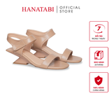 Giày Sandal Nữ Đế Xuồng Siêu Nhẹ 5cm Hanatabi Quai Ngang Hậu Xé Trước Bigsize (35-41) Mã HNSDG5F1197
