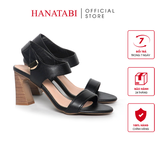 Giày Sandal Nữ Gót Cao 7cm Hanatabi Quai Ngang Hậu Xé Sau Có Khóa Đế TA Chống Trượt Bigsize (35-41) Mã HNSDG7F1178