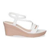 Giày Sandal Nữ Đế Xuồng PU Siêu Nhẹ Cao 7cm Hanatabi Quai Ngang Hậu Thun (35-39) Mã HNSDX7F1242