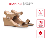 Giày Sandal Nữ Đế Xuồng TA Chống Trơn Cao 7cm Hanatabi Quai Ngang Hậu Xé Trước (35-39)Mã HNSDX7F1245