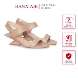 Giày Sandal Nữ Đế Xuồng Siêu Nhẹ 5cm Hanatabi Quai Ngang Hậu Xé Sau Bigsize (35-41) Mã HNSDG5F1196