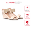 Giày Sandal Nữ Đế Xuồng TA Chống Trơn Trượt Cao 7cm Hanatabi Quai Ngang Hậu Thun (35-39) Mã HNSDX7F1238