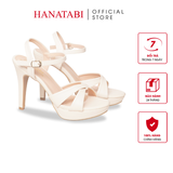 Giày Sandal Nữ Cao Gót 11cm Hanatabi Quai Bảng Chéo Hậu C Đế TA Bigsize (34-41) Mã HNSDG11F892