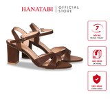 Giày Sandal Nữ Cao Gót 3cm_5cm_7cm Hanatabi Quai Chéo Hậu C Đế TA Bigsize (35-41) Mã HNSDG7F1010