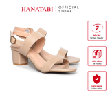 Giày Sandal Nữ Cao Gót 5cm_7cm Hanatabi Quai Ngang Hậu Khóa Sau Đế TA Chống Trơn Trượt Bigsize (35-41) Mã HNSDG7F1203
