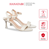 Giày Sandal Nữ Cao Gót Nhọn Mika 7cm Hanatabi Quai Ngang Hậu C Đế TA Bigsize (35-41) Mã HNSDG57F1237