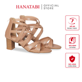 Giày Sandal Nữ Cao Gót 5cm_7cm Hanatabi QuaiĐan Khóa Kéo ĐếTA Cao Cấp Bigsize (35-41) Mã HNSDK7F1034