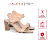 Giày Sandal Nữ Gót Cao 7cm Hanatabi Quai Ngang Hậu Xé Trước Đế TA Chống Trượt Bigsize (35-41) Mã HNSDG7F1181