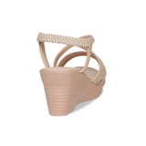 Giày Sandal Nữ Đế Xuồng PU Siêu Nhẹ Cao 7cm Hanatabi Quai Chéo Hậu Thun (35-39) Mã HNSDX7F1240