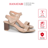 Giày Sandal Nữ Gót Cao 5cm_7cm Hanatabi Quai Ngang Hậu Xé Trước Đế TA Bigsize (35-41) Mã HNSDG5F1174