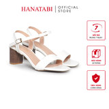 Giày Sandal Nữ Cao Gót 5cm_7cm Hanatabi Quai Ngang Mũi Vuông HậuC ĐếTA Bigsize (35-41)Mã HNSDG5F1033