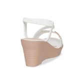 Giày Sandal Nữ Đế Xuồng PU Siêu Nhẹ Cao 7cm Hanatabi Quai Ngang Hậu Thun (35-39) Mã HNSDX7F1242