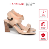 Giày Sandal Nữ Gót Cao 7cm Hanatabi Quai Ngang Hậu Xé Sau Có Khóa Đế TA Chống Trượt Bigsize (35-41) Mã HNSDG7F1178