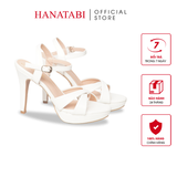 Giày Sandal Nữ Cao Gót 11cm Hanatabi Quai Bảng Chéo Hậu C Đế TA Bigsize (34-41) Mã HNSDG11F892