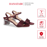 Giày Sandal Nữ Cao Gót Mika 5cm_7cm Hanatabi Quai 1 Xếp Mũi Vuông Đế TA Bigsize (35-41) Mã HNSDG885