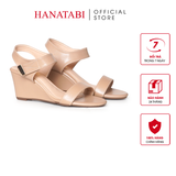 Giày Sandal Nữ Đế Xuồng TA Cao 7cm Hanatabi Quai Ngang Hậu Trước Có Khóa (35-39) Mã HNSDX7F1252