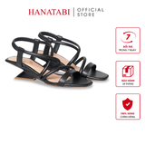 Giày Sandal Nữ Đế Xuồng Siêu Nhẹ 5cm Hanatabi Quai Ngang Hậu Thun Bigisze (35-41) Mã HNSDG5F1264