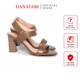Giày Sandal Nữ Gót Cao 7cm Hanatabi Quai Ngang Hậu Xé Sau Đế TA Chống Trượt Bigsize (35-41) Mã HNSDG7F1180