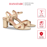 Giày Sandal Nữ Cao Gót 3cm_5cm_7cm Hanatabi Quai Chéo Hậu C Đế TA Bigsize (35-41) Mã HNSDG7F1010