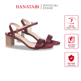 Giày Sandal Nữ Cao Gót 5cm_7cm Hanatabi Quai Ngang Mũi Vuông HậuC Đế TA Bigsize(35-41) Mã HNSDG5F897