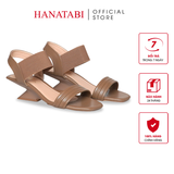 Giày Sandal Nữ Đế Xuồng Siêu Nhẹ 5cm Hanatabi Quai Ngang Hậu Thun Bigisze (35-41) Mã HNSDG5F1260