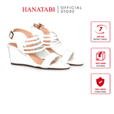 Giày Sandal Nữ Đế Xuồng TA Chống Trượt Cao 7cm Hanatabi Quai Ngang Hậu Thun (35-39) Mã HNSDX7F1239