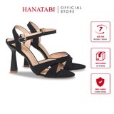 Giày Sandal Nữ Cao Gót Nhọn 9cm Hanatabi Quai Chéo Đế TA Cao Cấp Bigsize (35-41) Mã HNSDG9F1268