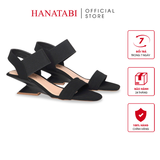 Giày Sandal Nữ Đế Xuồng Siêu Nhẹ 5cm Hanatabi Quai Ngang Hậu Thun Bigisze (35-41) Mã HNSDG5F1260