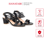 Giày Sandal Nữ Cao Gót 5cm Hanatabi Quai Ngang Hậu Khóa Sau Đế TA Bigsize (35-41) Mã HNSDG5F1234