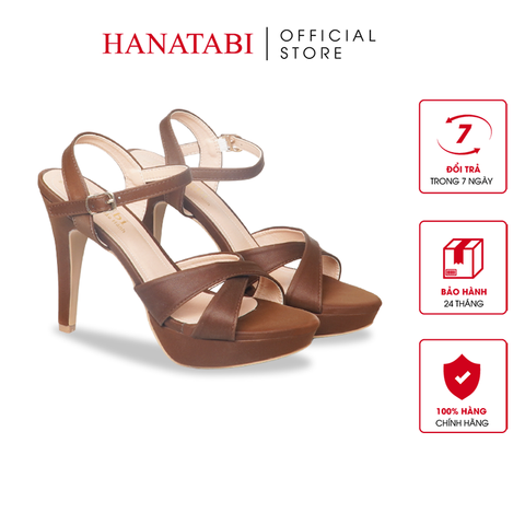Giày Sandal Nữ Cao Gót 11cm Hanatabi Quai Bảng Chéo Hậu C Đế TA Bigsize (34-41) Mã HNSDG11F931