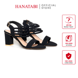 Giày Sandal Nữ Cao Gót 7cm Hanatabi Quai Ngang Hậu Khóa Sau Đế TA Bigsize (35-41) Mã HNSDG7F1236