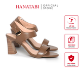 Giày Sandal Nữ Gót Cao 7cm Hanatabi Quai Ngang Hậu Xé Sau Có Khóa Đế TA Chống Trượt Bigsize (35-41) Mã HNSDG7F1178