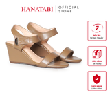 Giày Sandal Nữ Đế Xuồng TA Cao 7cm Hanatabi Quai Ngang Hậu Trước Có Khóa (35-39) Mã HNSDX7F1252