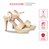 Giày Sandal Nữ Cao Gót 11cm Hanatabi Quai Bảng 1 Xếp Hậu C Đế TA Bigsize (34-41) Mã HNSDG11F933