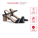 Giày Sandal Nữ Cao Gót 5cm_7cm Hanatabi Quai Ngang Hậu C Đế TA Cao Cấp Bigsize (35-41) Mã HNSDG5F878