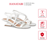 Giày Sandal Nữ Đế Xuồng Siêu Nhẹ 5cm Hanatabi Quai Ngang Hậu Thun Bigisze (35-41) Mã HNSDG5F1264