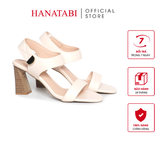 Giày Sandal Nữ Gót Cao 7cm Hanatabi Quai Ngang Hậu Xé Sau Có Khóa Đế TA Chống Trượt Bigsize (35-41) Mã HNSDG7F1178