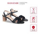 Giày Sandal Nữ Cao Gót 5cm_7cm Hanatabi Quai Chéo Mũi Vuông Hậu C Đế TA Bigsize(35-41) Mã HNSDG5F902