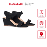 Giày Sandal Nữ Đế Xuồng TA Chống Trơn Cao 7cm Hanatabi Quai Ngang Hậu Xé Trước (35-39)Mã HNSDX7F1245