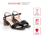 Giày Sandal Nữ Cao Gót 5cm_ 7cm Hanatabi Quai 2 Xếp Mũi Vuông Hậu C Đế TA Bigsize (35-41) Mã HNSDG7F1075