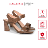 Giày Sandal Nữ Gót Cao 7cm Hanatabi Quai Ngang Hậu Xé Trước Đế TA Chống Trượt Bigsize (35-41) Mã HNSDG7F1181